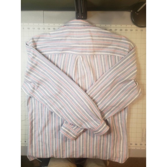 Vintage Levis Shirt Mens Large Silver Label Button Up 80s Preppy Classic - Picture 2 of 6